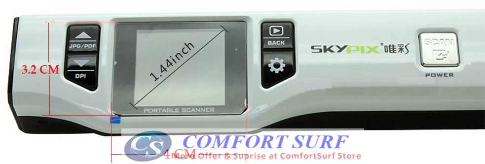 Portable SkyPix Handheld / Cordless Color Scanner Printer 1050dPi
